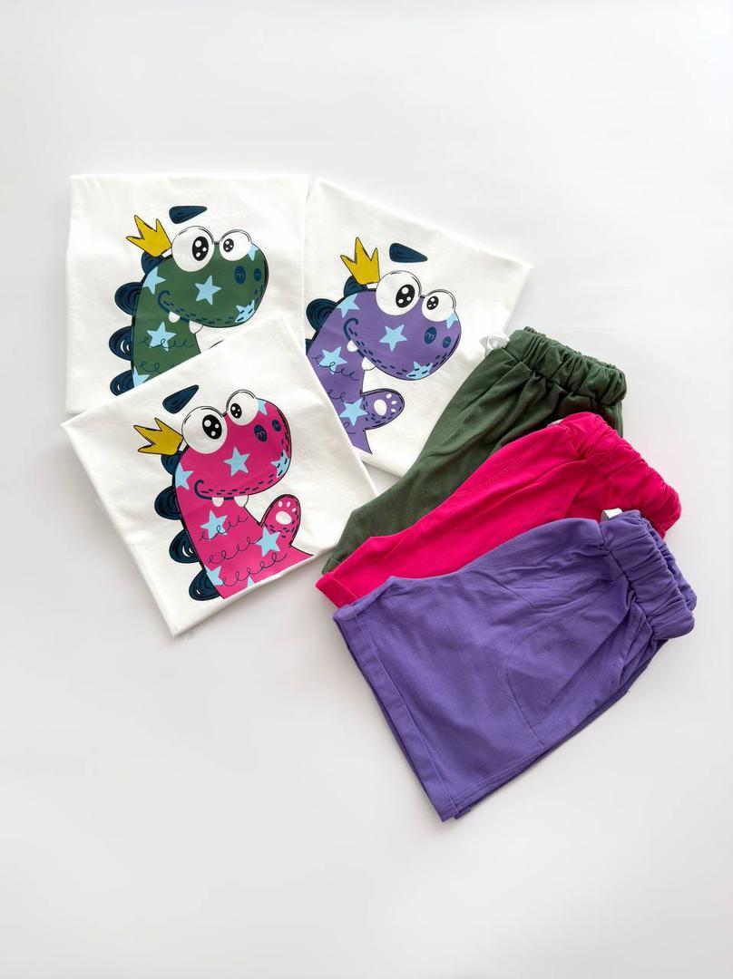 تیشرت و شورتک اسپرت دایناسور